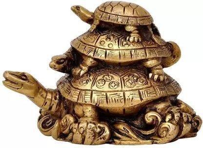 Three Tiered Turtle Tortoise Family For Health And Good Luck For Home